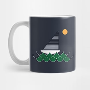 minimalist boat Mug